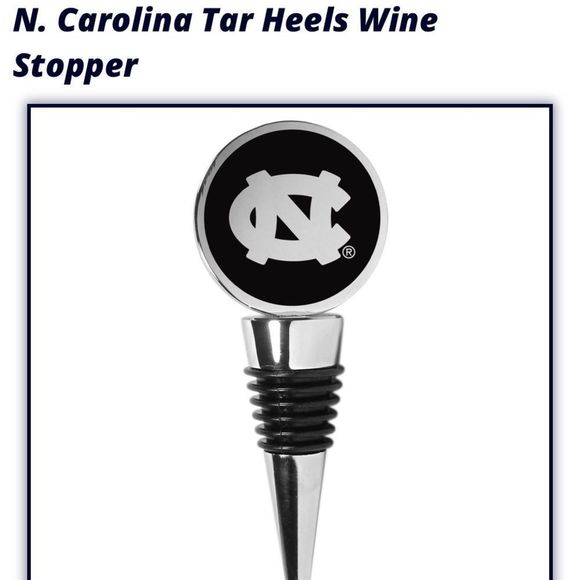 UNC Carolina Tarheels Wine Stopper Officially Licensed - Picture 1 of 6